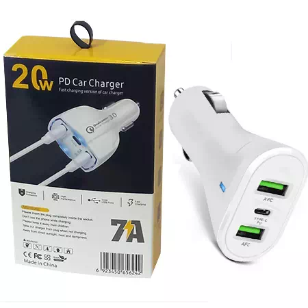 BOITE CHARGEUR AUTO PD 20W 7A