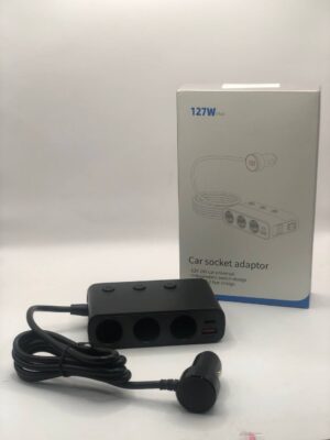 ADAPTATEUR AUTO 127W 3 POURT